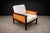 Brazilian Modern Armchair in Rosewood, Leather & Linen, Fatima, 1960s For Sale In New York - Image 6 of 12