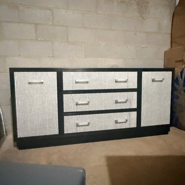 Kindel Embossed Leather Credenza For Sale - Image 11 of 11