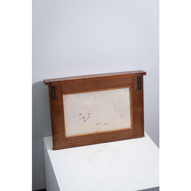 Glass Amsterdam School Mirror, 1920s For Sale - Image 7 of 9