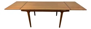 Mid-Century Danish Teak Draw-Leaf Dining Table