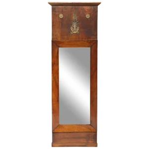 Period French Empire Mahogany Trumeau With Bronze Doré Mounts