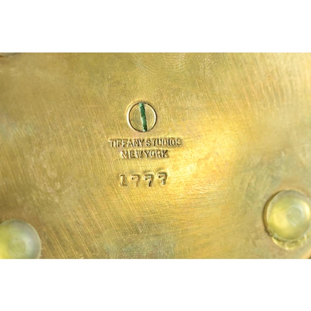 Tiffany Studios New York Adam Pattern Bronze Doré Inkwell For Sale - Image 10 of 12