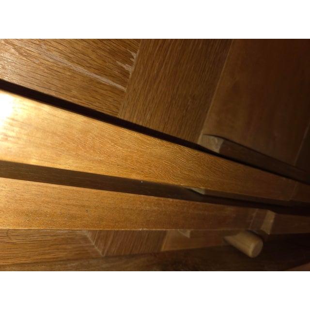 1980s Guido Zichele Solid Oak Italian Refectory Extension Dining Table (72"-132") – Bloomingdale’s For Sale - Image 5 of 18