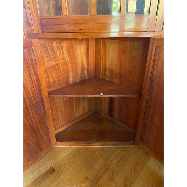 Pair of Towering Antique Corner Cabinets For Sale In San Diego - Image 6 of 6