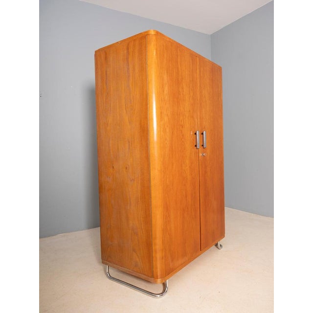Clothes Cabinet from Vichr & Spol, Czechoslovakia, 1930s For Sale - Image 11 of 14