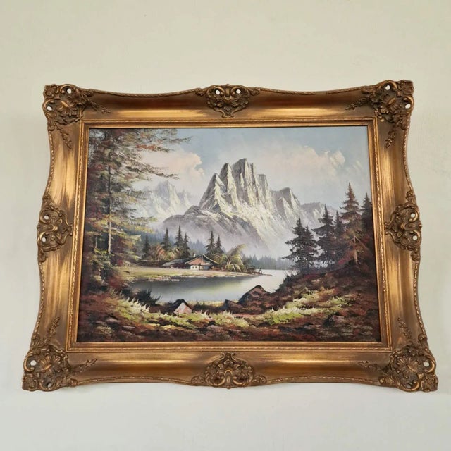 The Alps, 1980s, Oil on Canvas, Framed For Sale - Image 3 of 9