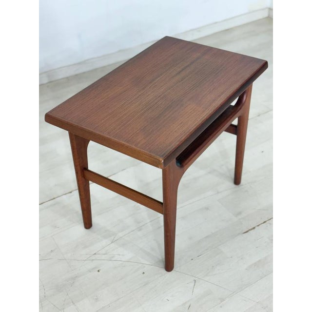 Mid-Century Danish Side Table in Teak by Niels Bach, 1960s For Sale - Image 4 of 11
