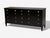 Mid-Century Modern Charak, Hollywood Regency Style, Dresser, Black Painted Wood, Brass, Usa, 1962 For Sale - Image 3 of 11