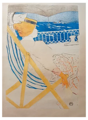 Toulouse Lautrec, Passagere du 54, Lithograph, 1948