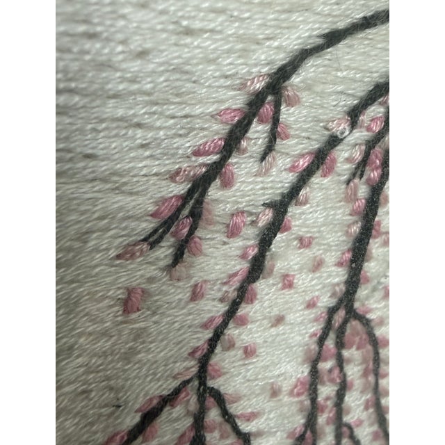 Vietnamese Embroidered Textile Landscape Wall Art, Vintage For Sale - Image 11 of 12