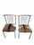 Mid-Century Modern MCM B. Brody Chrome Spindle Back Side Chairs Newly Reupholstered – Pair For Sale - Image 3 of 12