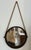 Vintage Round Metal Mirror on Silk Rope, France For Sale - Image 4 of 18