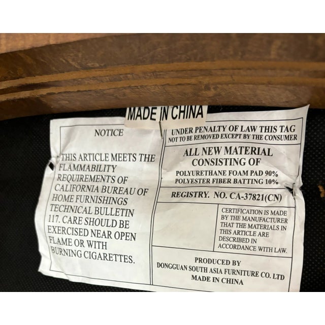 Vintage Dongguan French Louis XVI Style Armchairs or Bergere Chairs - Pair For Sale - Image 12 of 12