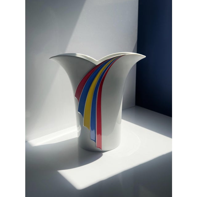Rosenthal Vintage Porcelain Vase by Rosenthal Thomas, 1980s For Sale - Image 4 of 6