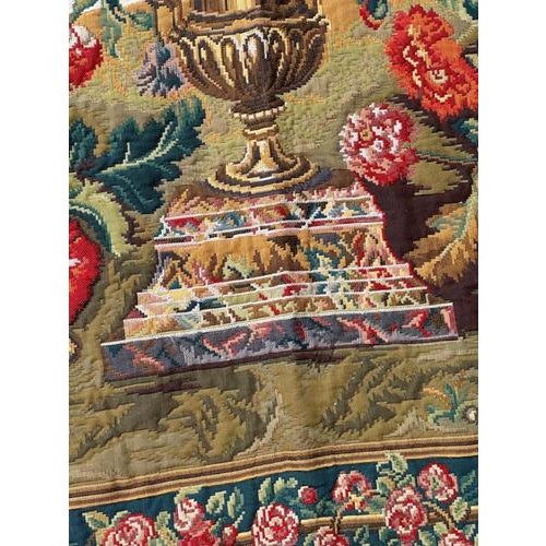 Vintage French Aubusson Style Jacquard Tapestry, 2000s For Sale - Image 10 of 18