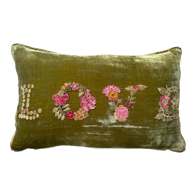 Love Silk Velvet Pillowcase For Sale