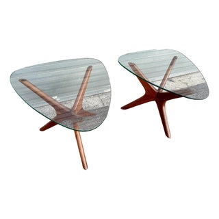 A Pair of Vintage Mid Century Modern Adrian Pearsall for Craft Associates Side Tables . Circa 1960s For Sale