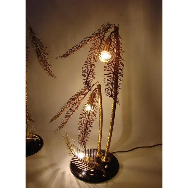 Set of Mid Century lamps, 60s. preserved in good condition, they require 3 E14 bulbs dimensions: height 75cm width 40cm...