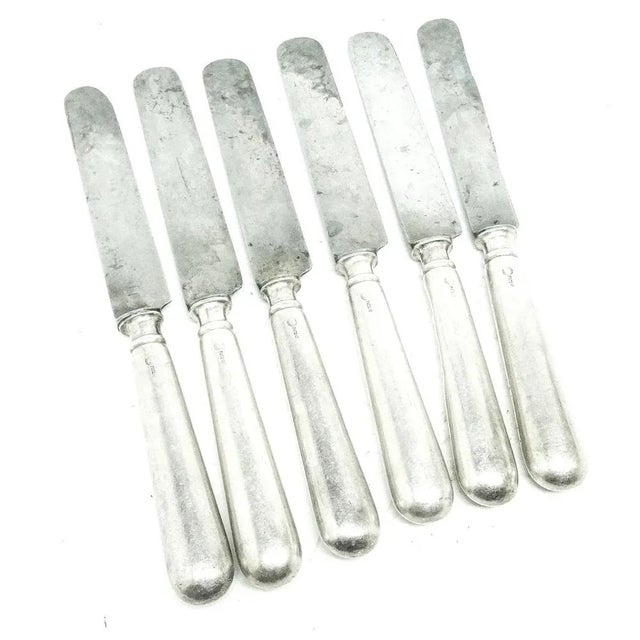 Knifes by Berndorf, Germany, 1930s, Set of 6 For Sale - Image 3 of 4