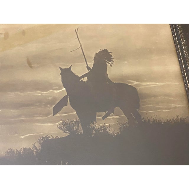 Early 20th Century "The Sentinel" Original Silver Gelatin Photograph by Native American Crow Indian Richard Throssell, Framed For Sale - Image 10 of 11