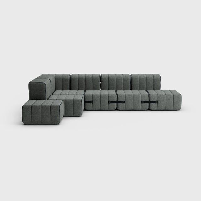 Not Yet Made - Made To Order Modular Corner Sofa in Sera Fabric from Ambivalenz, Set of 12 For Sale - Image 5 of 10
