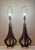 Mid 20th Century Mid Century Modern Sculptural Walnut Table Lamps, a Pair For Sale - Image 12 of 12