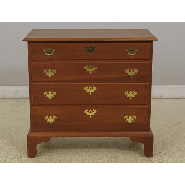 Benchmade Chippendale Style Cherry 4 Drawer Chest For Sale - Image 13 of 13