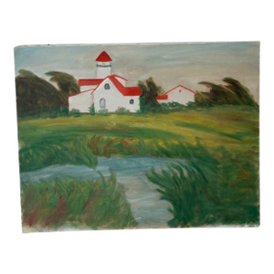 Mid 20th Century Original Lighthouse Painting