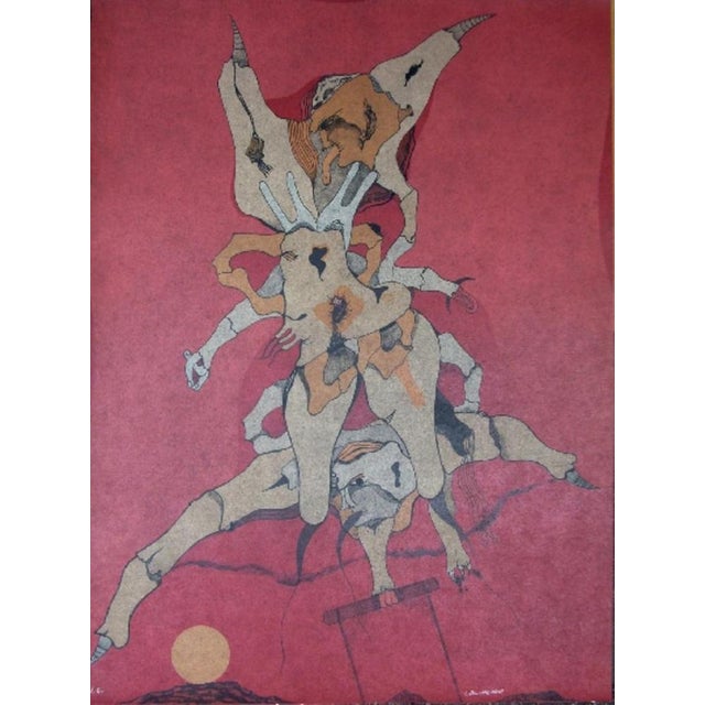 Jorge camacho cenizas-2, 1974 lithograph on guarro paper signed and justified h.c in pencil by the artist edition of 75 +...