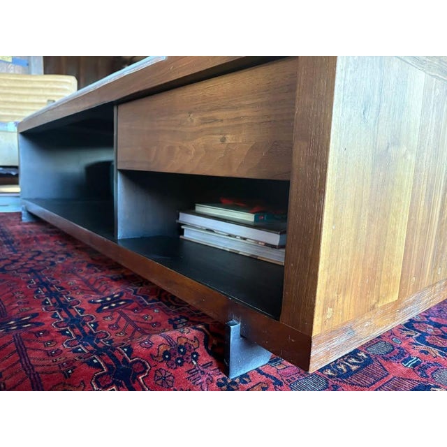 Mid-Century Modern Black Walnut Coffee Table For Sale - Image 3 of 3