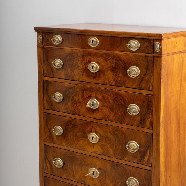 Biedermeier Early 19th Century Tall Chest of Drawers, Vienna For Sale - Image 3 of 6