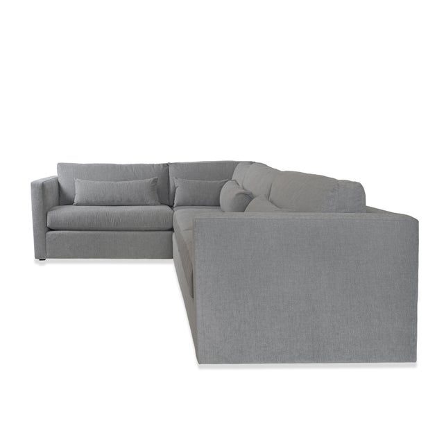 Textile Mitchell Gold + Bob Williams Haywood Right Arm Sectional Sofa For Sale - Image 7 of 11