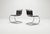 Black Pair of Ludwig Mies Van Der Rohe for Knoll Mr10 Chairs 1970 C. For Sale - Image 8 of 14