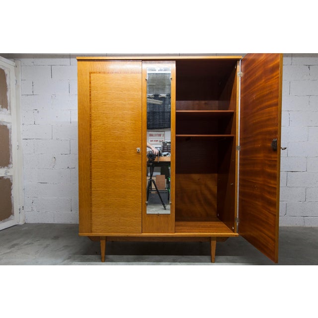 Scandinavian 2-Door Wardrobe with Hanging Space, 1970s For Sale - Image 16 of 18