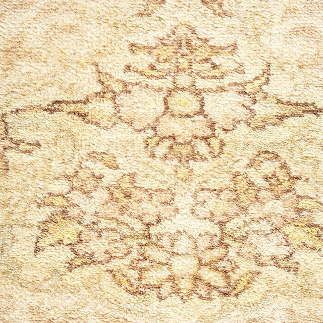 Traditional Mogul Collection Hand-Knotted Area Rug - Ivory 8' 4" x 10' 4" For Sale - Image 3 of 4
