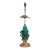 Antique Chinese Hand-Carved Malachite Table Lamp For Sale