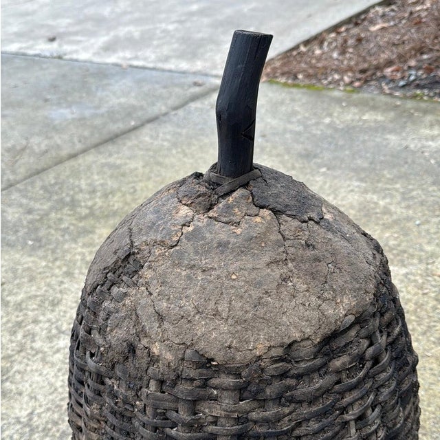 Traditional Pair of Eastern European Bee Skep For Sale - Image 3 of 4
