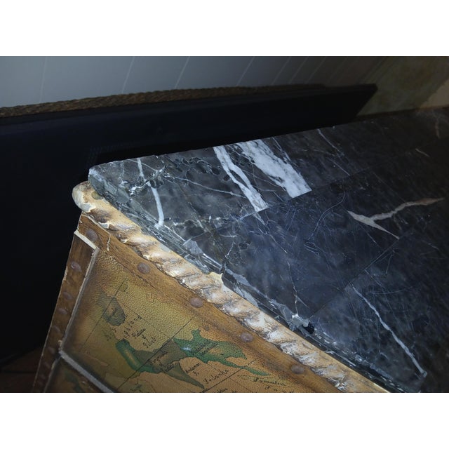 Gorgeous 1950s semicircle large bar. 60 in long and 42 in high with massive amounts of storage behind it. The top is made...