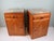 Stone French Art Deco Oak Bedside Cabinets with Inset Marble Tops, 1930s, Set of 2 For Sale - Image 7 of 12