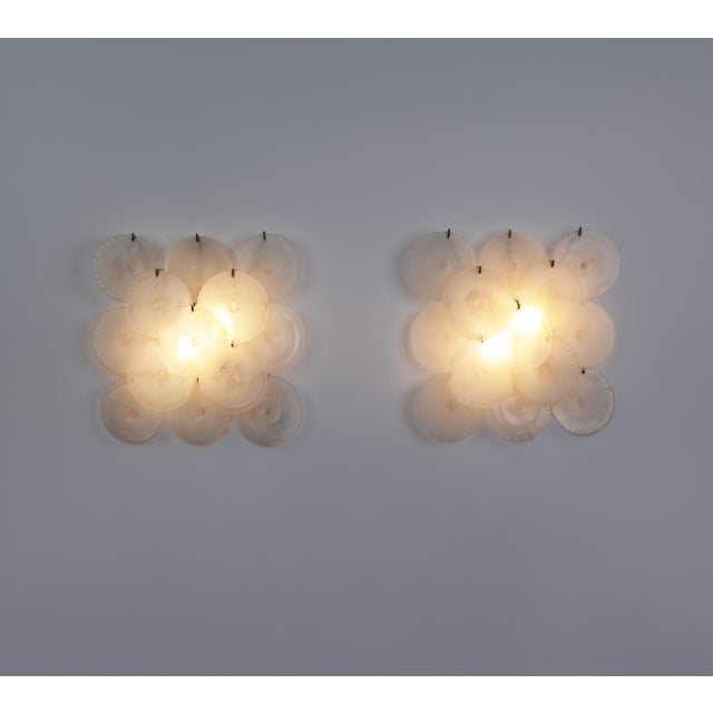 Rare pair of murano glass sconces by carlo nason for mazzega. Made in italy in 1960s. These distinctive murano glass lamps...