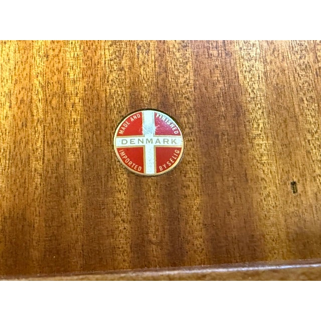 Brown 1950s Poul Jensen for Selig Teak End Tables - A Pair For Sale - Image 8 of 10