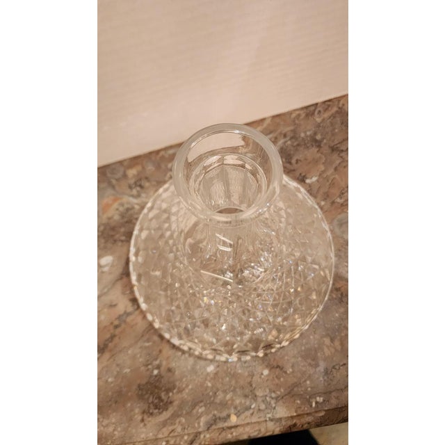 Transparent Mid 20th Century Waterford Style Crystal Decanter For Sale - Image 8 of 9