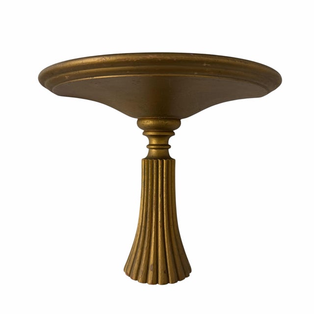 French Country Vintage Carved Gilt Wood Decorative Display Wall Bracket - A Pair For Sale - Image 3 of 7