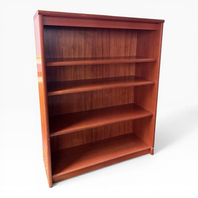 Mid-Century Danish Teak Compact Bookcase, 1960s For Sale - Image 6 of 8