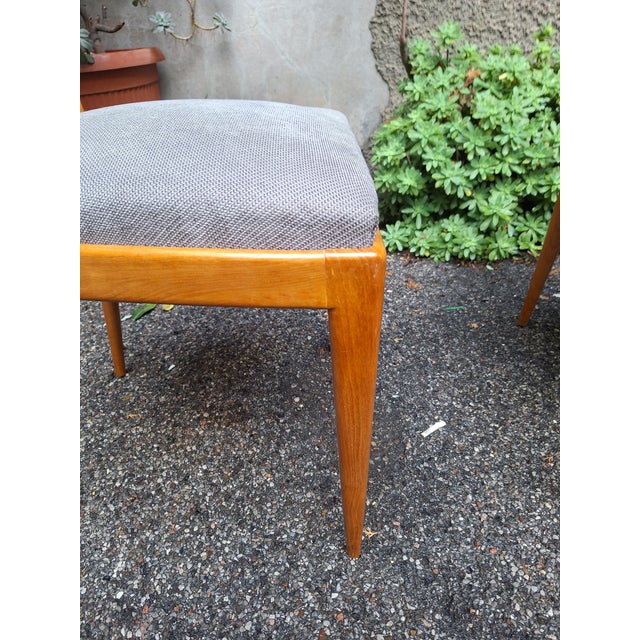 Chairs in Light Wood with Padded Seats from La Permanente Mobili Cantù, 1950s, Set of 4 For Sale - Image 12 of 16