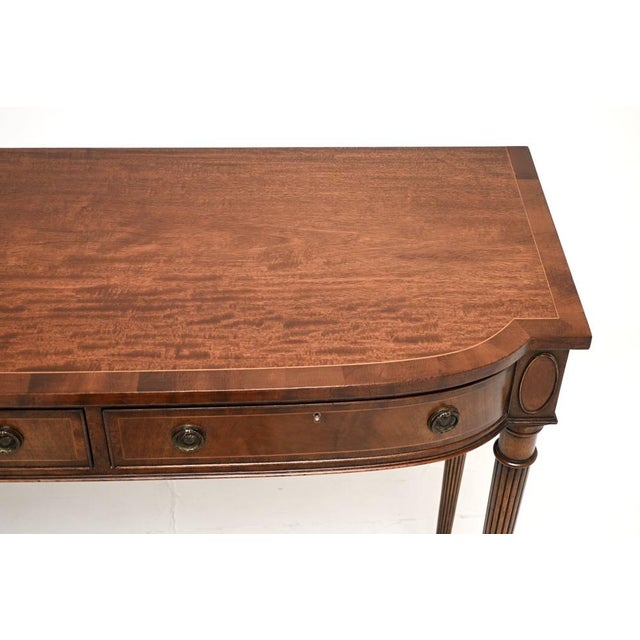 Antique Georgian Style Inlaid Console Table, 1930s For Sale - Image 6 of 10