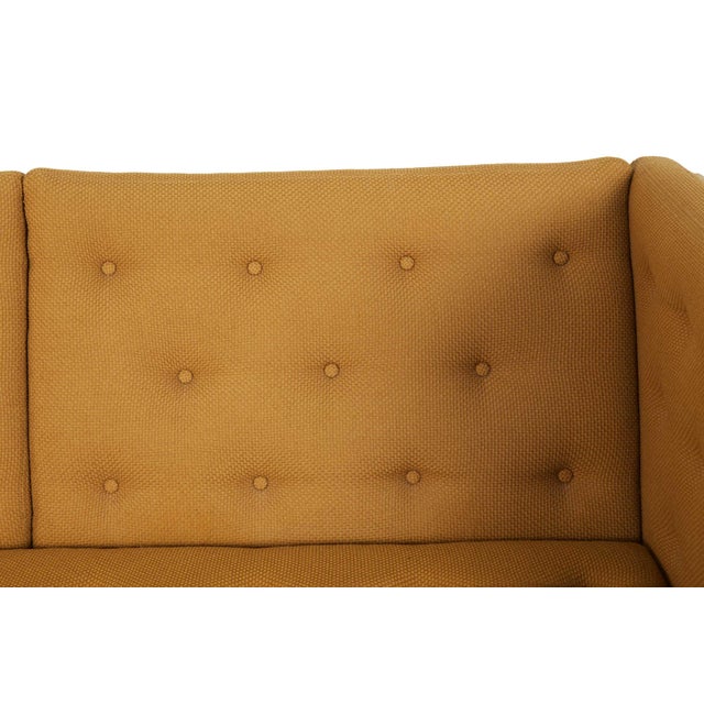 Danish Modern Leather, Tweed & Oak Sofa Model Ej 315 by Erik Jorgensen For Sale - Image 6 of 18