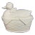 Mid Century ,1950s, White Ceramic Nesting Hen Gravy /Tureen For Sale