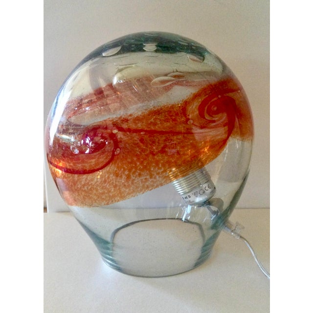 Contemporary Internal Galaxy Lamp in Blown Glass by Florea Silviu For Sale - Image 3 of 8