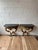 Pair Italian Rococo Revival Giltwood Wall Consoles With Black Marble Tops For Sale - Image 4 of 10